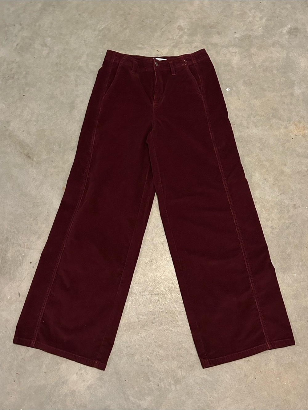 Celebrity Pink Kids Wide-Leg Corduroy Pants - Burgundy